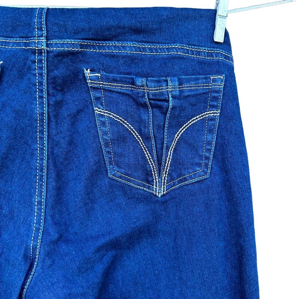 Indigo Dark Blue Maternity Skinny Stretch Size LM - Picture 13 of 15